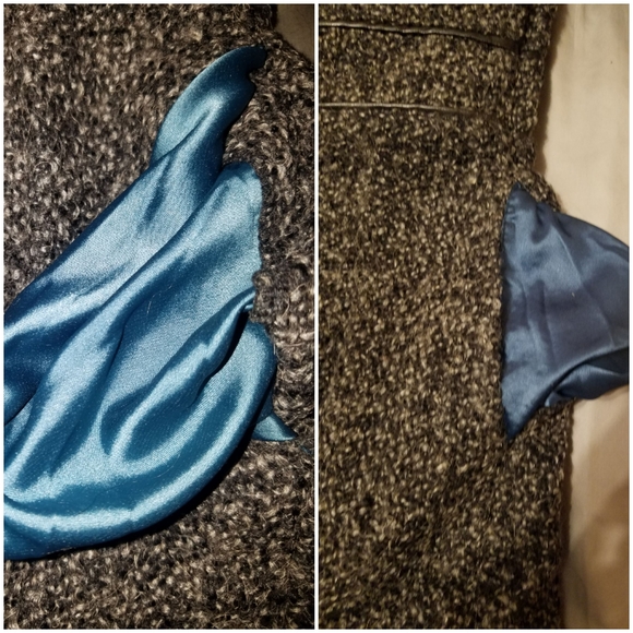 Black and gray wool coat size medium - Picture 8 of 8